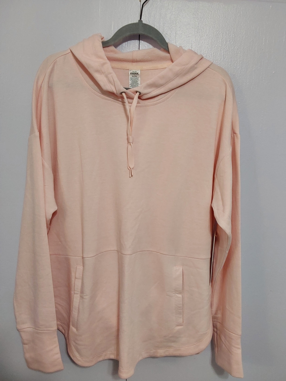 RBX Pink Heather Pullover Hoodie with Logo Tags